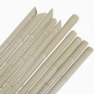 Cañas Tutor PVC 10 pzs reutilizables para soportar vegetales tomates h.210 cm
