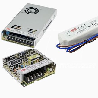 Fuentes de alimentación profesionales Meanwell DC 12V 24V 5 años de garantía para tira LED