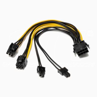 Cable divisor GPU PCIE de 8 pines a doble 6+2 pines (8 pines) 20cm