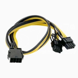 Cable de 8 Pin Hembra a doble 6+2 8 Pin Macho 50cm 18AWG