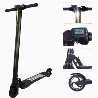 Scooter eléctrico de aluminio 250W LED Mono ITS carbono de calidad mirada 25 kmh
