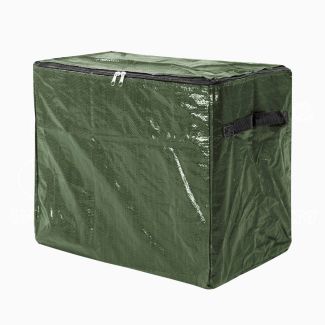Bolsa para decoraciones navideñas en PE con asas y cremallera 46x25x38 navidad