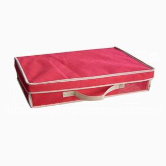 Bolsa para decoraciones navideñas 12 bolas en PE con asas 36,5x28x11,5 navidad