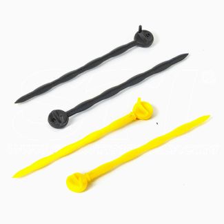 Aguja para mallas de recolección de aceitunas en PVC con cabeza redonda 250uds color amarillo o negro