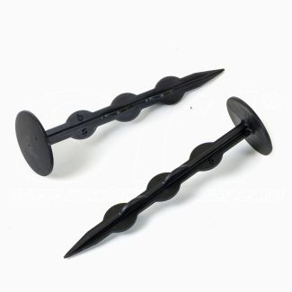 Clavo Sujetar Lona o Red 20cm de Plástico conf. 100 uds Negro
