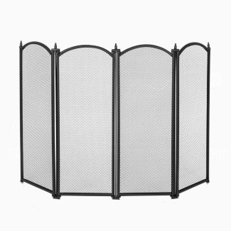 Pantalla para chispas 4 Paneles Elegante 95x62