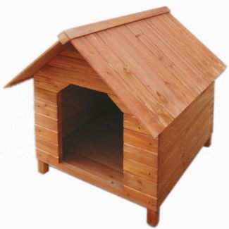 Caseta para perro de madera impregnada Pequeña 50x71x70 cm STI