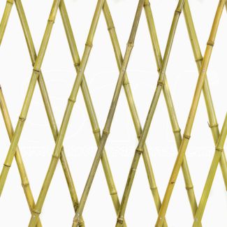 Enrejado Extensible de Bambú Natural para Plantas y Flores