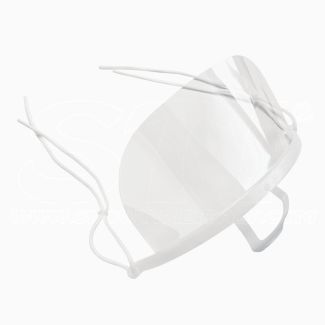 Mascherine trasparente bocca naso 10pz in plastica lavabile e riutilizzabile - Schermi Facciali In Plastica, anti aerosol – anti saliva Mascherina