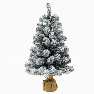 Árvore de Natal Pinetto Coberto de Neve 65 centímetros pequeno e muito agradável e realista