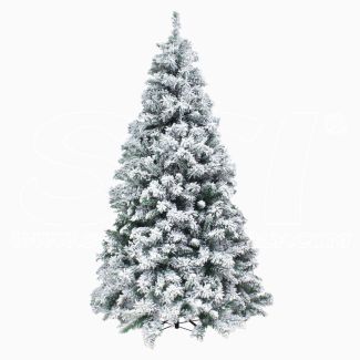 Árbol de Navidad Abeto coronada de nieve de Alaska h 150cm 894 sucursales efecto realista