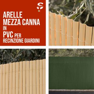 Canniccio Arella single PVC garden fences various sizes and colors STI