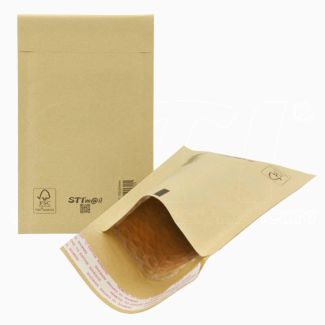 Buste Postali Imbottite Ecologiche 100pz 102x204mm (interno) chiusura adesiva. Buste spedizione con protezione oggetti documenti STIm@il