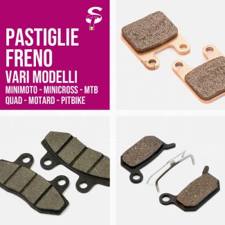 Pastiglie Freno per Minimoto Pitbike Quad Minicross Motard MTB Varie Tipologie
