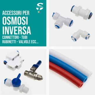 Connectors and tubes for Reverse Osmosis Filtration Water Softeners