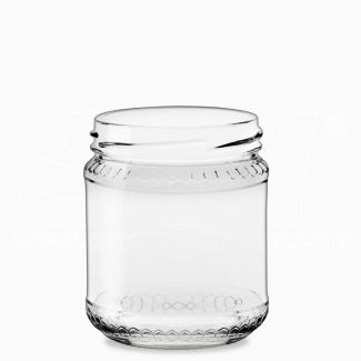 Honey Pot 390ml Glass diam.70 ideal for storing honey 6 pcs