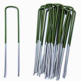Kit 50 Pegs Galvanized securing networks lawn mulch sheets 150mm x 2.5mm