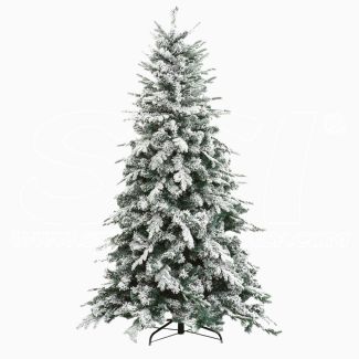 Albero di Natale Abete Innevato Alaska h 180cm 1366 rami Effetto realistico 