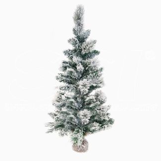 Albero di Natale Pinetto Innevato Del Nord 90 cm Piccolo molto bello realistico