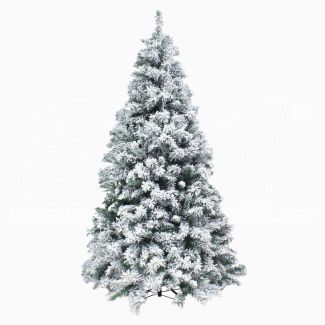 Albero di Natale Abete Innevato Alaska h 150cm 894 rami Effetto realistico 