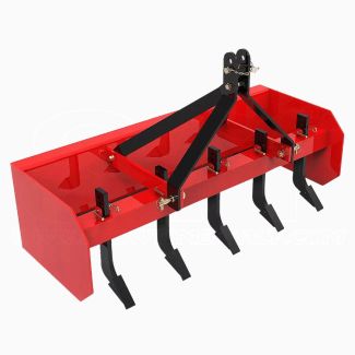 Ripper con Cassone e Lama BOX BLADE 145cm 5 Punte per trattore CAT1 18-50CV attacco a 3 punti