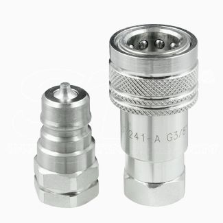 STI accoppiatore idraulico 3/8” G BSP Attacco Innesto Rapido Sgancio Rapido acciaio zincato al carbonio ISO7241-A