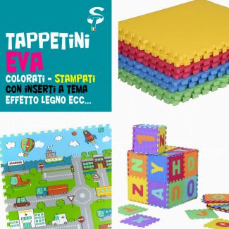 Tappeto Puzzle Eva tappetino componibile gioco piscina palestra Vari Modelli