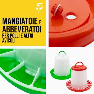 STI Mangiatoie varie misure per Polli Pollame Galline alta qualità 