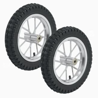 Set Cerchi Completi Gomma Ant+Post Minicross 12 1/2 x 2.75 + Camere Aria
