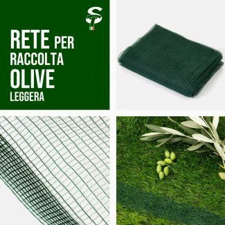 Rete raccolta olive leggera 40 gr/mq telo resistente maneggevole varie misure