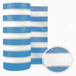 Rete Barrè Telo bianco/azzurro frangisole ombra frangivista 50mt recinzione top
