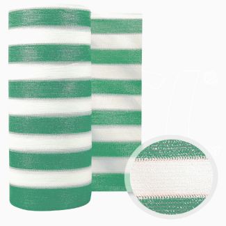Rete Barrè Telo Ombra bianco/verde frangisole frangivista 85gr recinzione 50mt