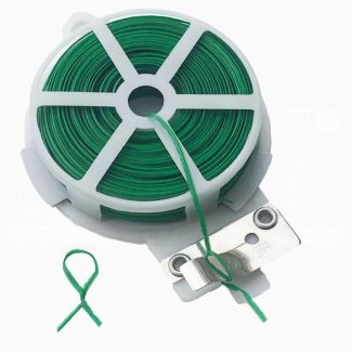 Piattina Agricola PVC anima in ferro verde con taglierina 50 mt