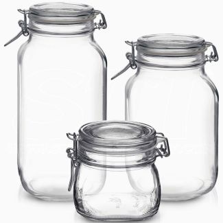 Vaso Fido Bormioli varie misure in vetro conserve salse alimenti Vasi