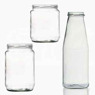 Vaso Tondo Bottiglia Conserve Passata Marmellata twist off varie misure 6 pezzi