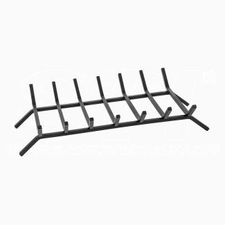 Griglia Camino Portalegna Porta Ceppo in ferro battuto misura 60x36x15 STI