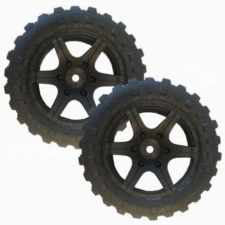 Set 2 gomme RC TRAXXAS X-MAXX MAXX AT TIRES Racing Impareggiabili