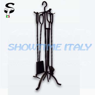 Servitore Caminetto Accessori Camino 4pz Classic H82