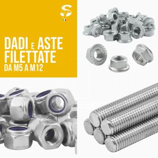 Barre Filettate Dadi Inox A2 DIN 975 ferramenta fai da te fotovoltaico