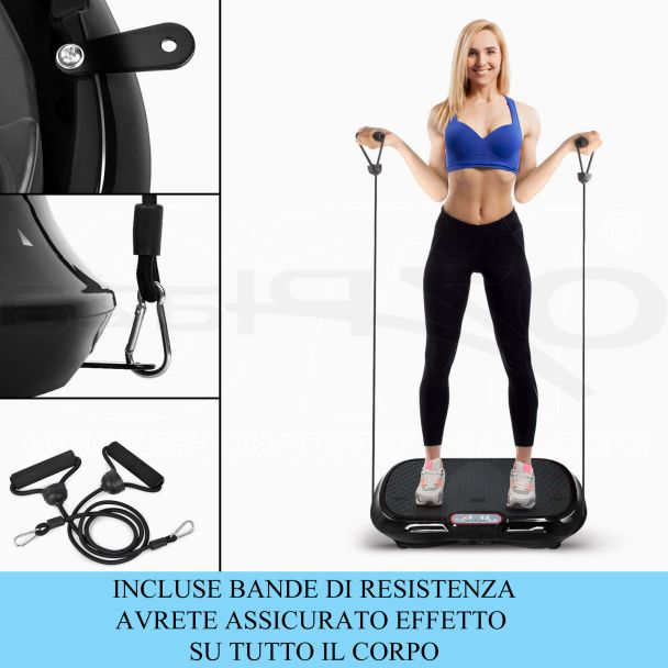 MACCHINA BASCULANTE NERA PIASTRA PIATTAFORMA ESERCIZIO FITNESS MASSAGGIANTE ITALIA