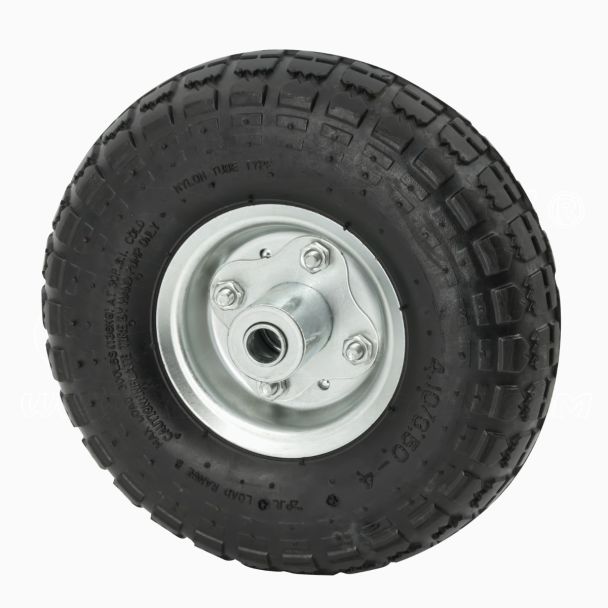 Ruota Pneumatica per Carrello Porta Pacchi porta casse diametro 4.10/3.50-4 260x85 foro 16mm cerchio 55mm