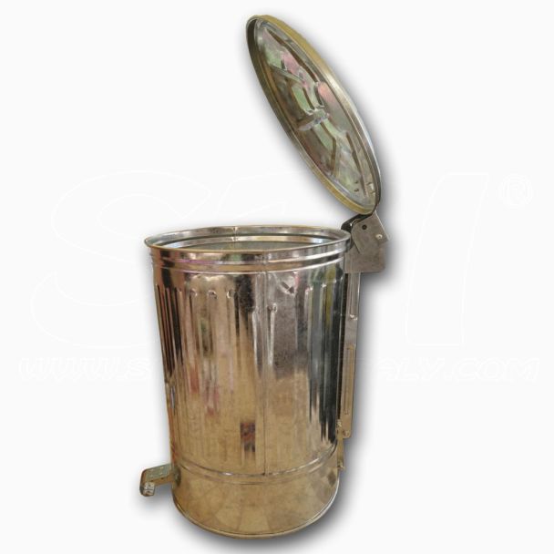Pattumiera ZINCATA con Pedale