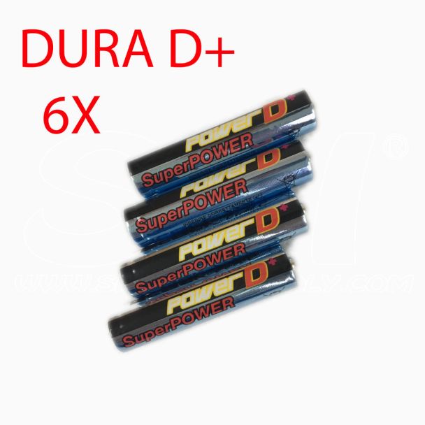 Pile Batterie Stilo AAA LR03 4pz Super Power Ultra Digital durata 6x POWER D+