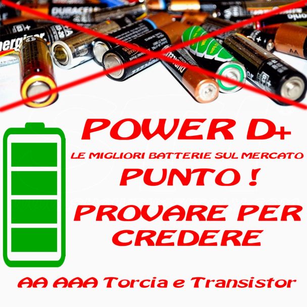 Pile Batterie Power D+ AA LR06 LR03 AAA Torcia Le migliori sul mercato 