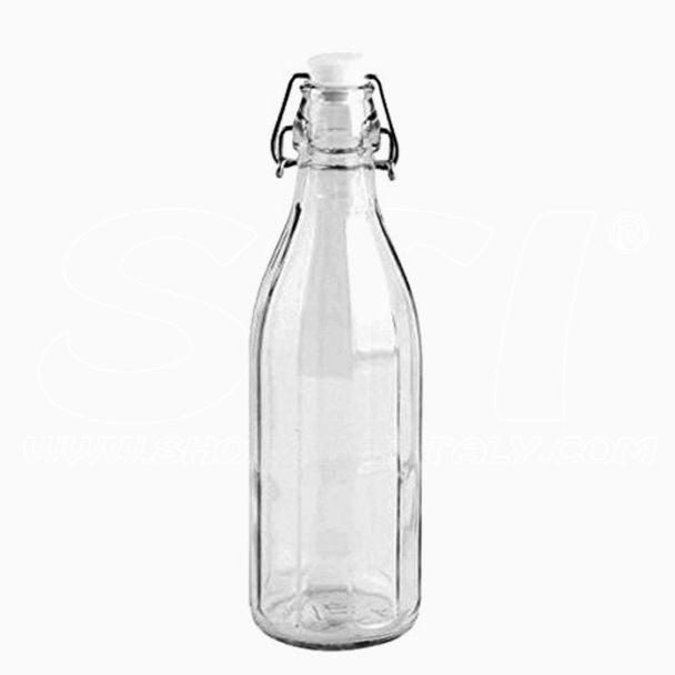 Bottiglia Costolata 1 lt con tappo