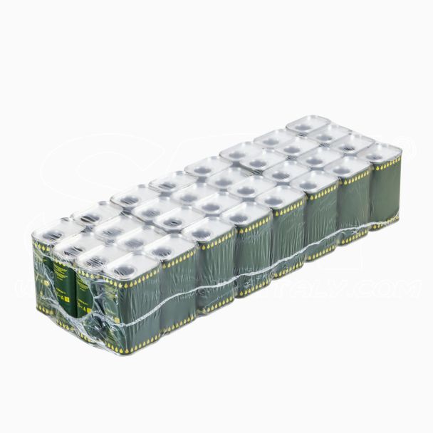Offerta 32 pezzi Latta Rettangolare 250ml h.110mm per olio con tappo stagna tanica STI