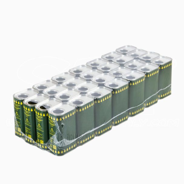 Offerta 28 pezzi Latta Rettangolare 500ml h.140mm per olio con tappo stagna tanica STI