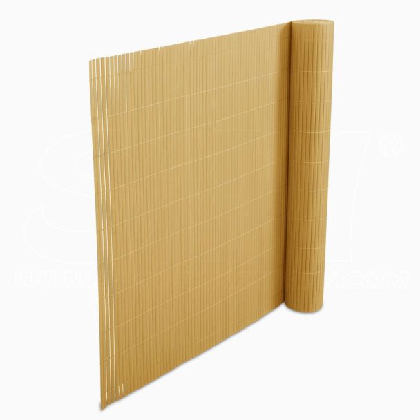 Canniccio Arella doppia 100x300cm Avana PVC plastica recinzioni giardino STI