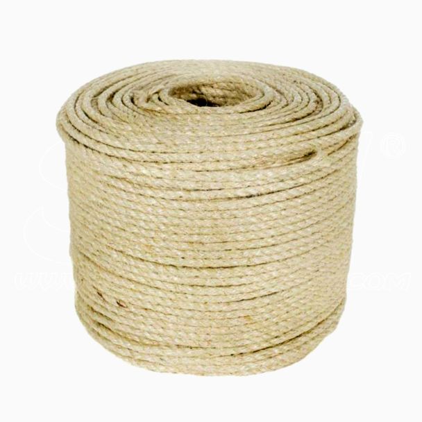 Corda Sisal 10mm per ricostruzione tiragraffi 50mt 100% Naturale