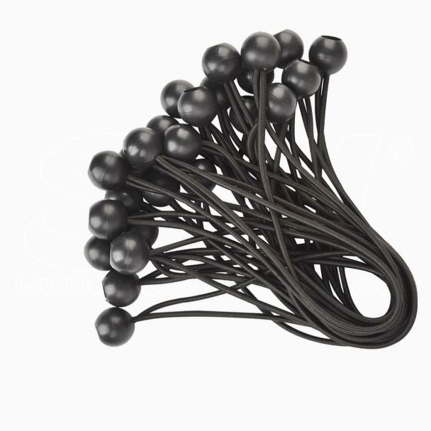 Elastici Vari colori con sfera 300mm fissaggio tende teloni cartelli alta qualità
